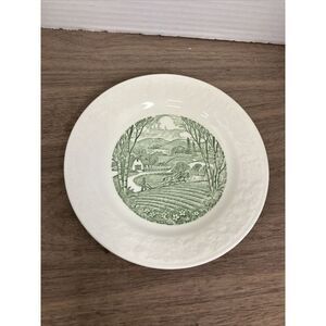 VINTAGE PASTORAL BY HOMER LAUGHLIN 7"‎ COUNTRYSIDE DESIGN PLATE